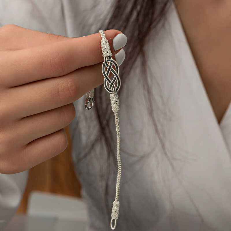 Kazaziye Knit Silver Bracelet