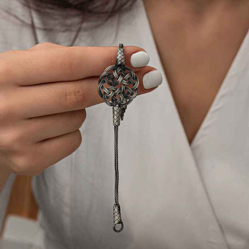 Kazaziye Knit Women's Silver Bracelet