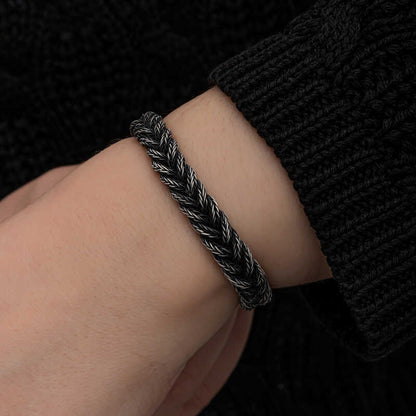 Bracelet en argent tricoté Kazaz Wire Art