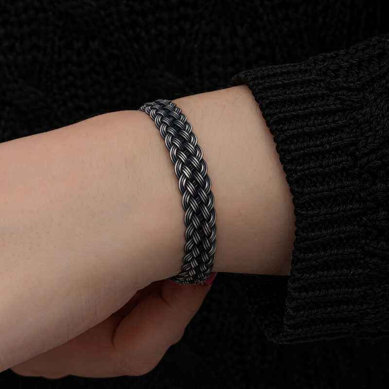 Kazaziye Knit Silver Bracelet