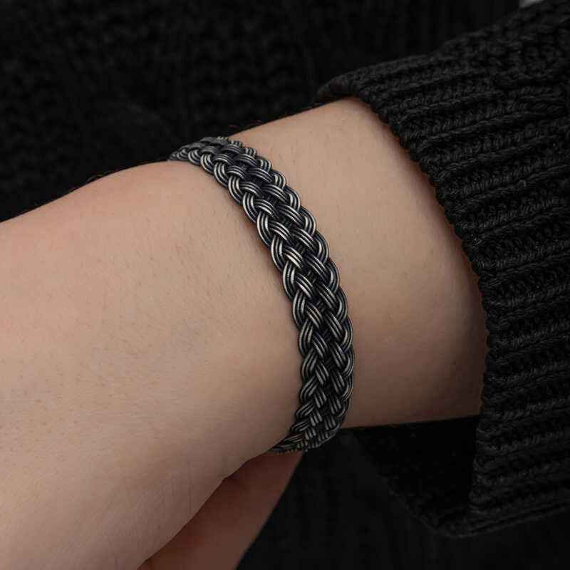 Kazaziye Knit Silver Bracelet