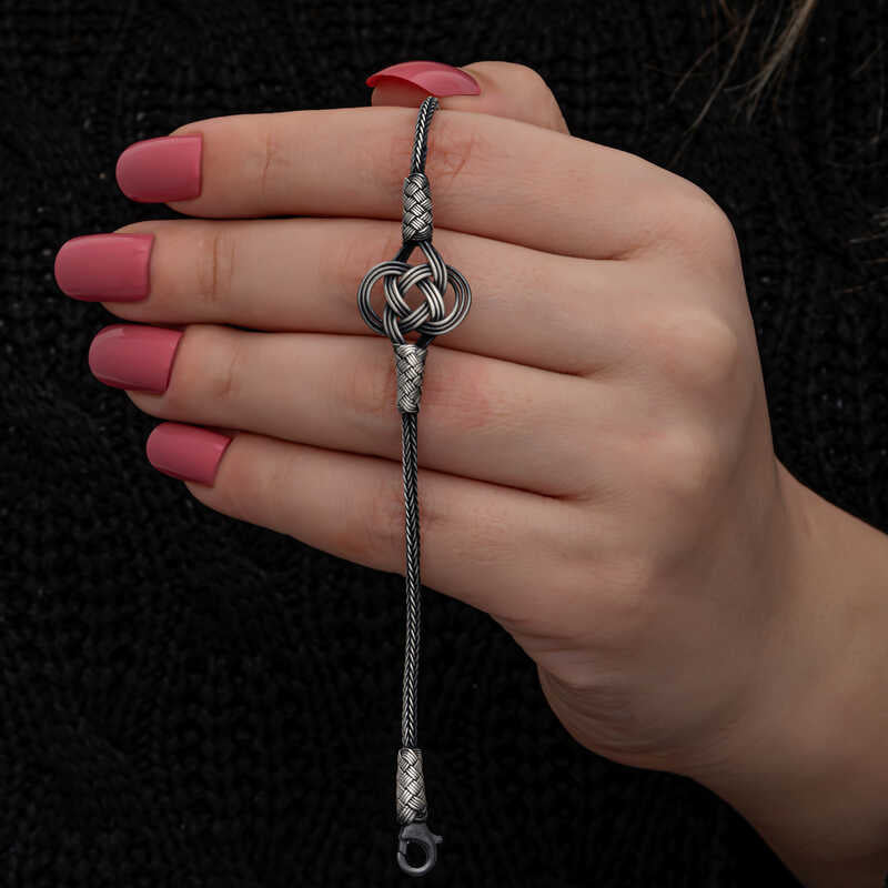 Bracelet en argent tricoté Kazaz Wire Art