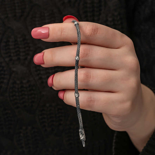 Bracelet Kazaz Wire Art Knit Silver