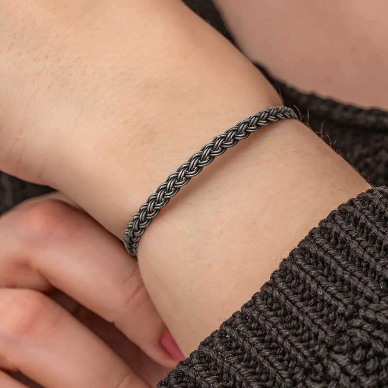 Bracelet en argent tricoté Kazaz Wire Art