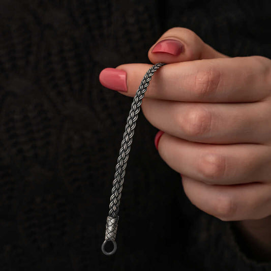 Bracelet en argent tricoté Kazaz Wire Art