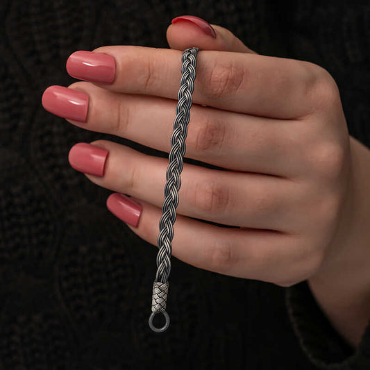 Bracelet en argent tricoté Kazaz Wire Art