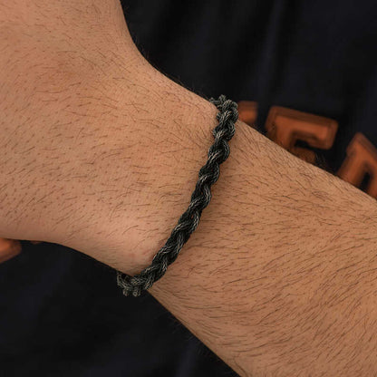 Bracelet en argent tricoté Kazaz Wire Art