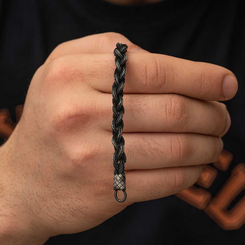 Bracelet en argent tricoté Kazaz Wire Art