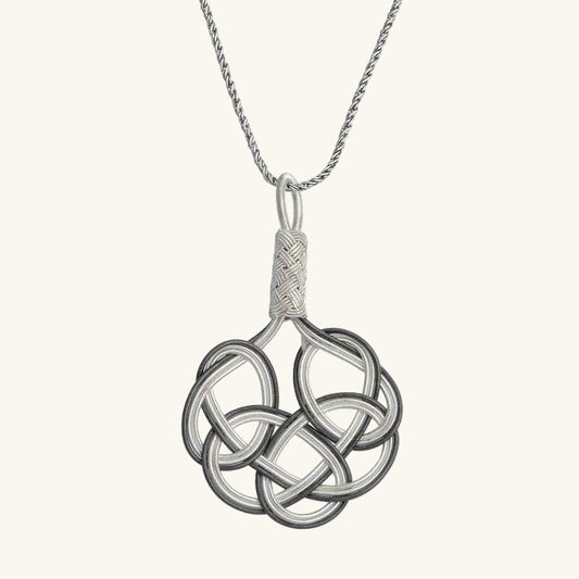 Kazaziye Braided Women's Silver Necklace