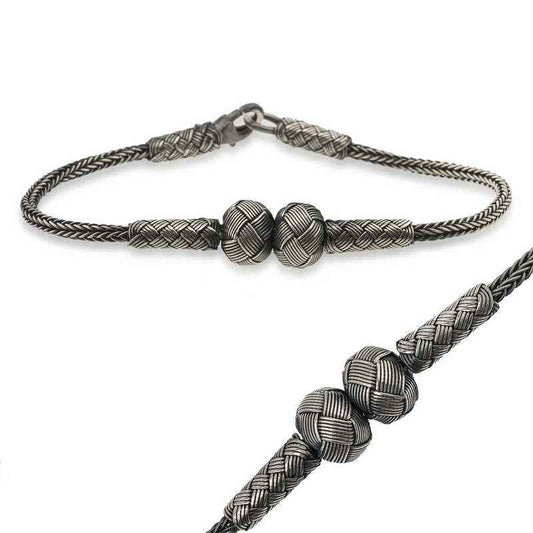 Silver Kazaziye Knotted Bracelet