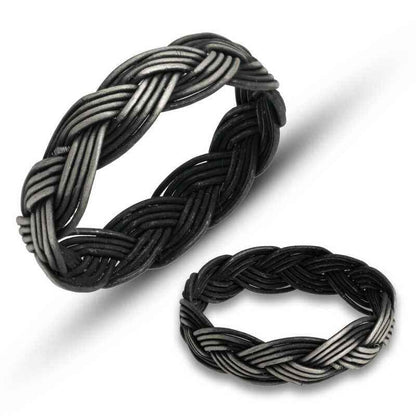 Kazaziye Braided Silver Ring