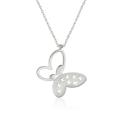Collier papillon en argent pour femme