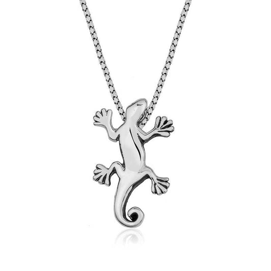 Collier en argent lézard