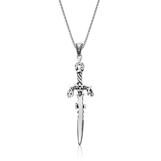 Sword Men's Silver Necklace