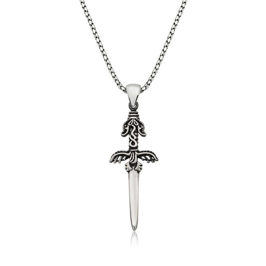 Sword Men's Silver Necklace