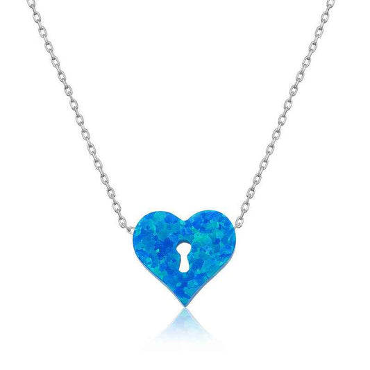 Locked Heart Women's Silver Necklace