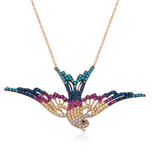 Swallow Women's Silver Necklace