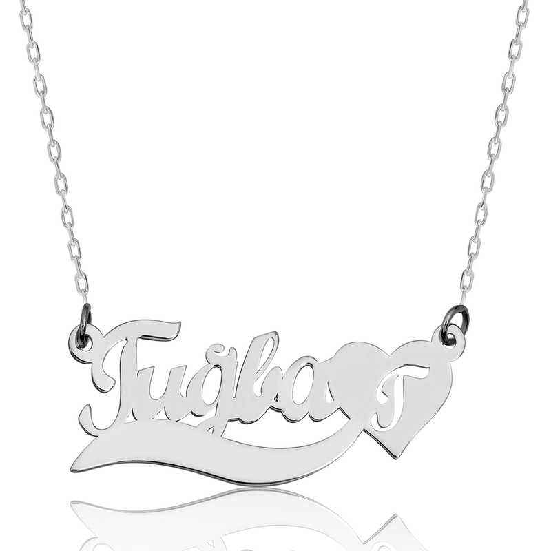 Personalized Name Love Silver Pendant