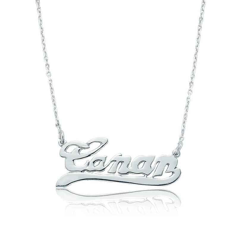 Personalized Name Women's Silver Necklace