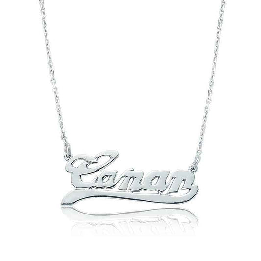 Personalized Name Women's Silver Necklace