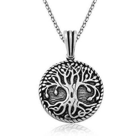 Rooted Tree of Life Silver Pendant