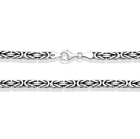 Silver King Chain - 3 mm Square