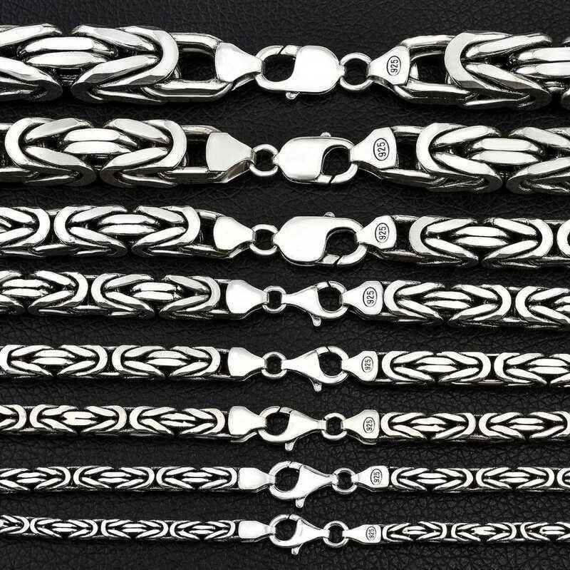 Silver King Chain - 3 mm Square