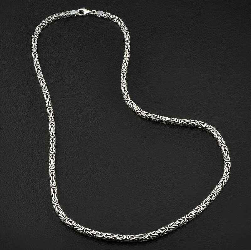 Silver King Chain - 5 mm Square