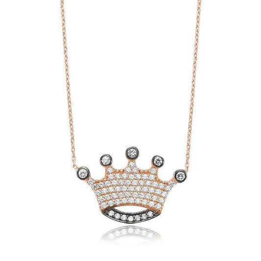 Queen's Crown Women's Silver Necklace
