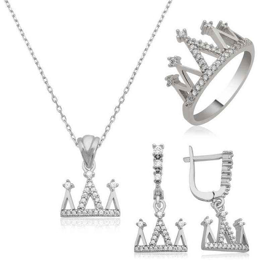 Queen's Crown Silver Women's Set