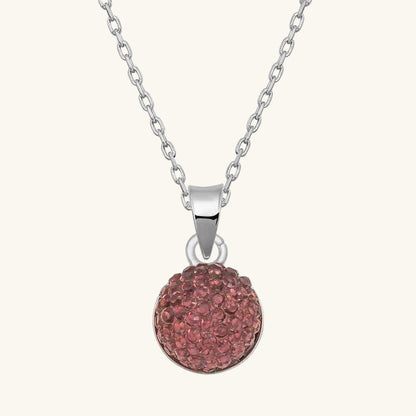 Crystal Stone Women's Silver Pendant