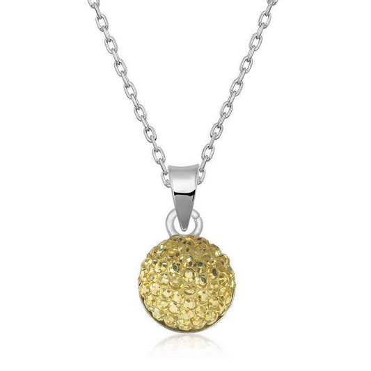Crystal Stone Women's Silver Pendant