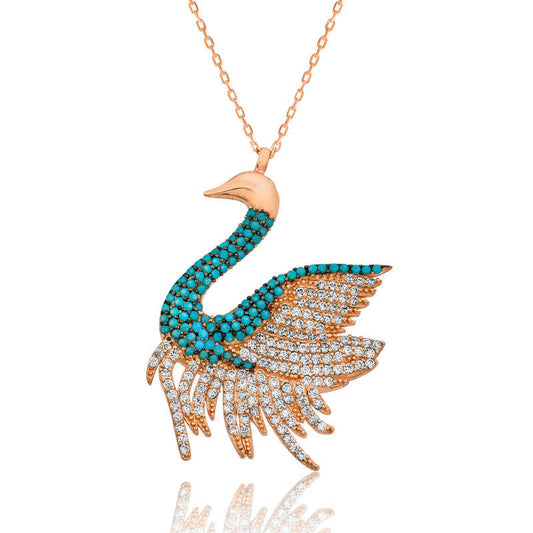 Collier en argent pour femme Swan