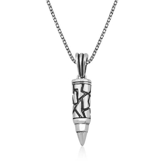 Collier en argent pour homme en plomb