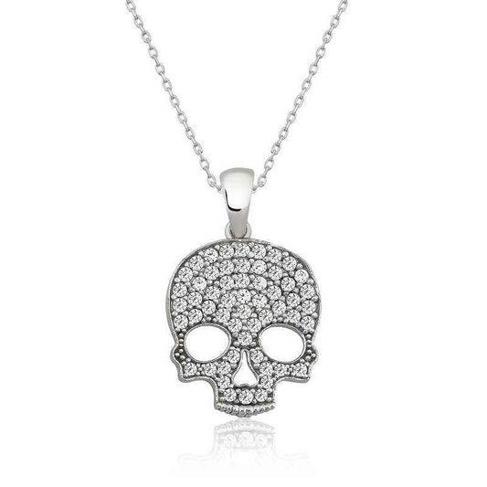 Skull Women's Silver Necklace