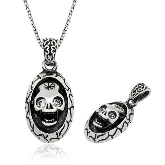 Skull Men's Silver Necklace