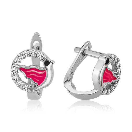 Bird Children's Silver Earring