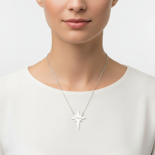 Polar Star Name Women's Silver Necklace