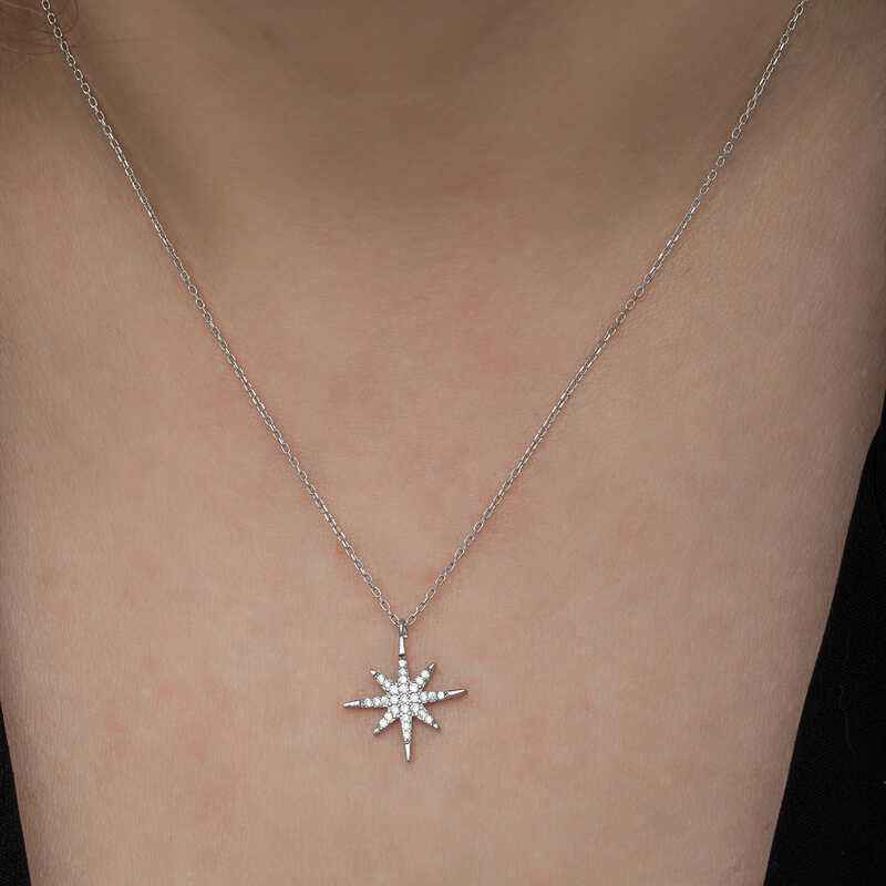 Polar Star Women's Silver Necklace