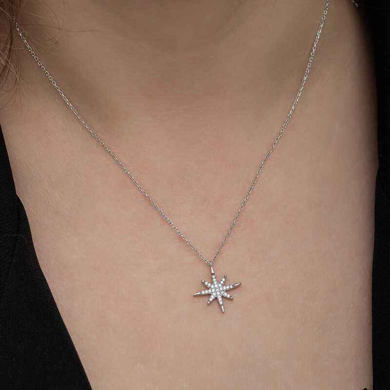 Polar Star Women's Silver Necklace