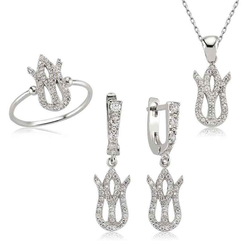 Tulip Women's Silver Set