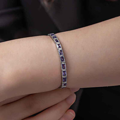 Lilac Stone Waterway Women's Silver Bracelet