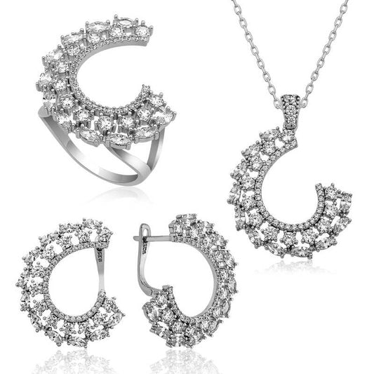 Ensemble en argent pour femme Marquise Stone
