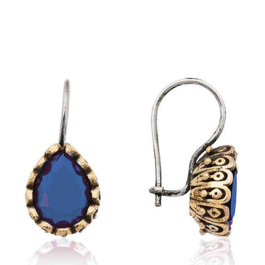 Blue Drop Authentic Women's Silver Earring