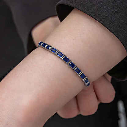 Blue Stone Waterway Women's Silver Bracelet