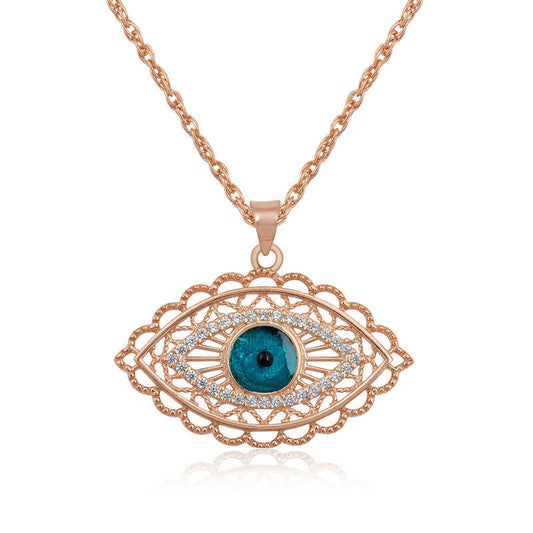 Collier en argent pour femme Shuttle Evil Eye