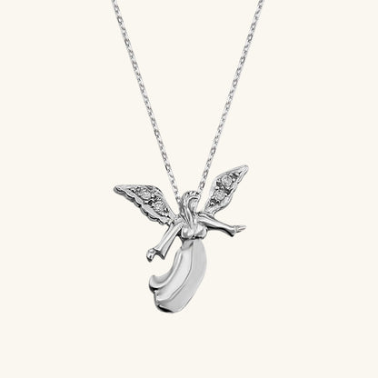 Engel Damen Silber Halskette