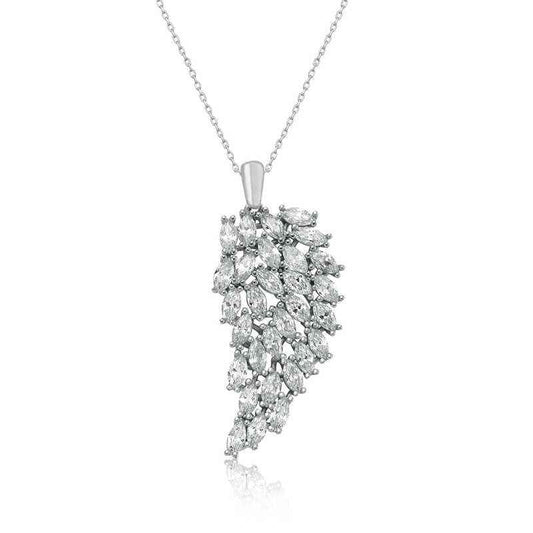 Angel Wing Women's Silver Necklace