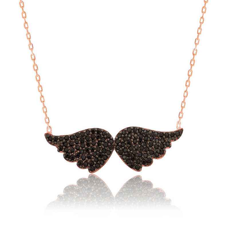 Angel Wing Women's Silver Necklace