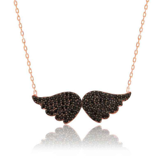 Angel Wing Women's Silver Necklace